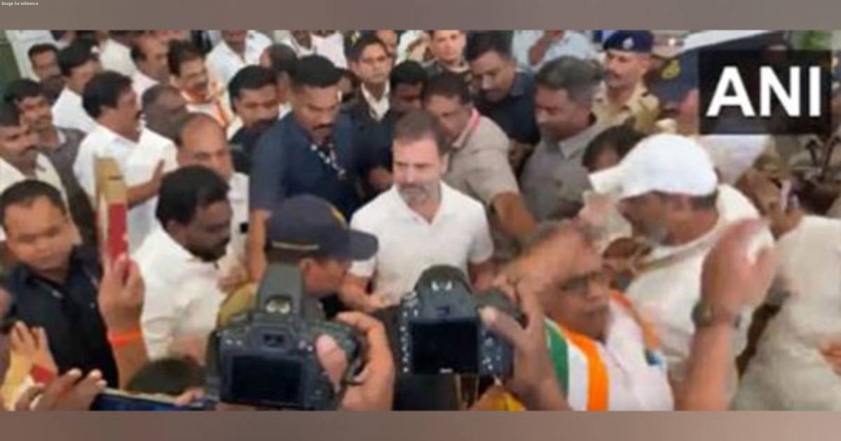 Rahul Gandhi lands at Coimbatore airport, enroute to Wayanad